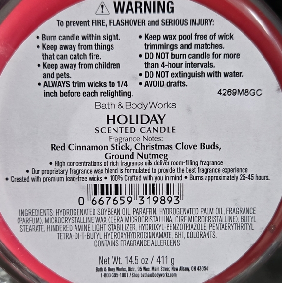 Bath & Body Works HOLIDAY Candle - Picture 2 of 9